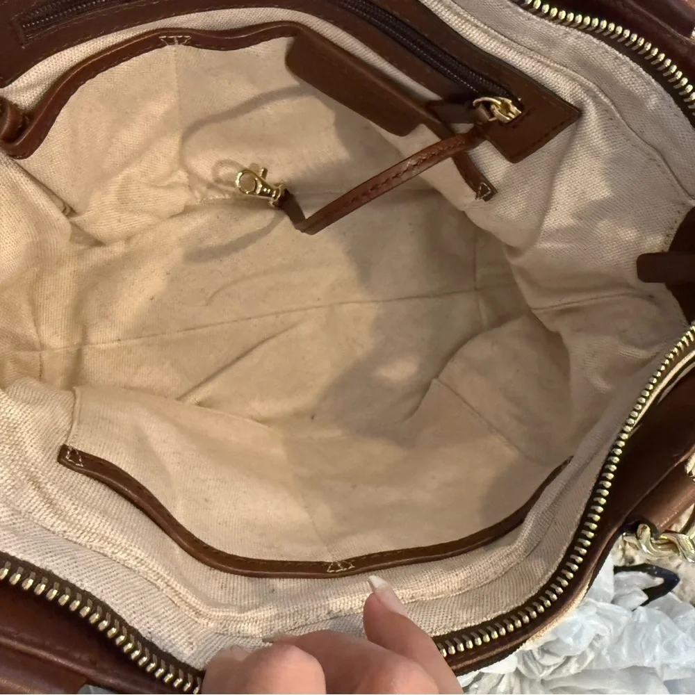 Michael Kors, zebra black cream and brown purse